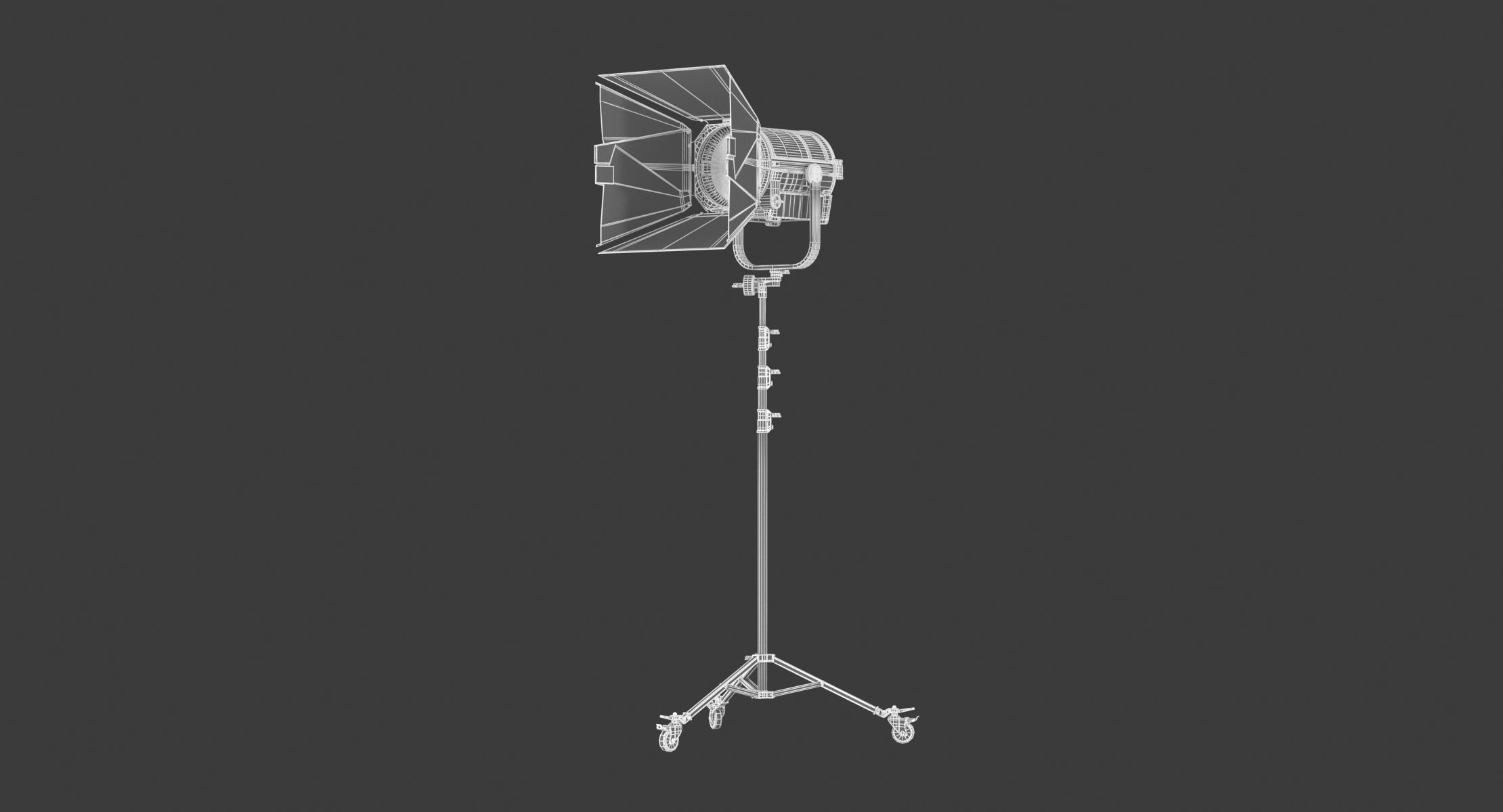 Arri L-Series L10-C with Stands and Bandoor 3D model_11