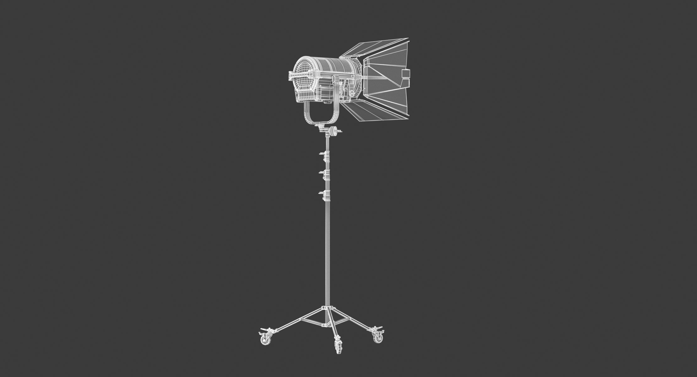 Arri L-Series L10-C with Stands and Bandoor 3D model_12