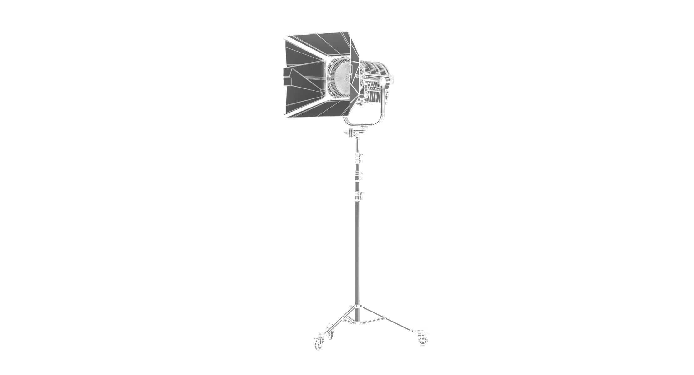 Arri L-Series L10-C with Stands and Bandoor 3D model_2