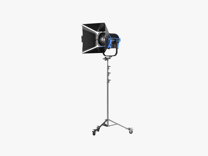 Arri L-Series L10-C with Stands and Bandoor 3D model