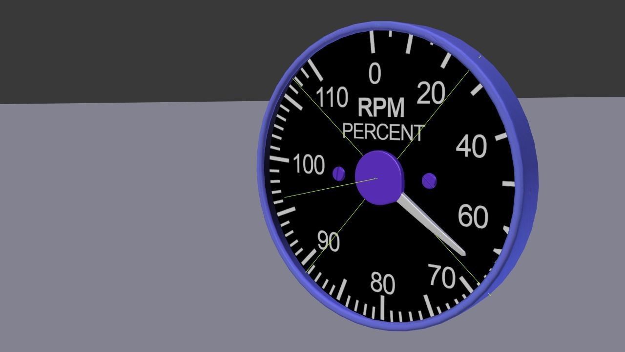 F16 RPM Gauge 3D model_5