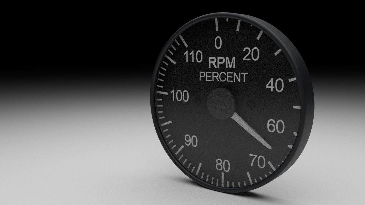 F16 RPM Gauge 3D model_3