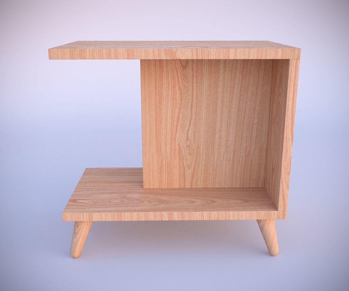 Minimalistic Bureau Low-poly 3D model_4