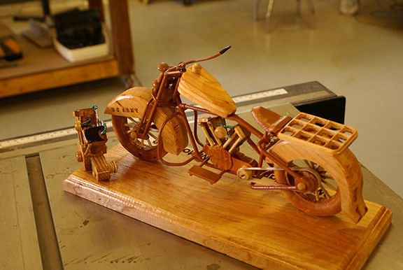 WW II Motorcycle 3D model_1