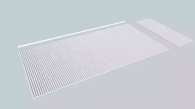 Spanish Tile Roof Sheet N scale 3D print model