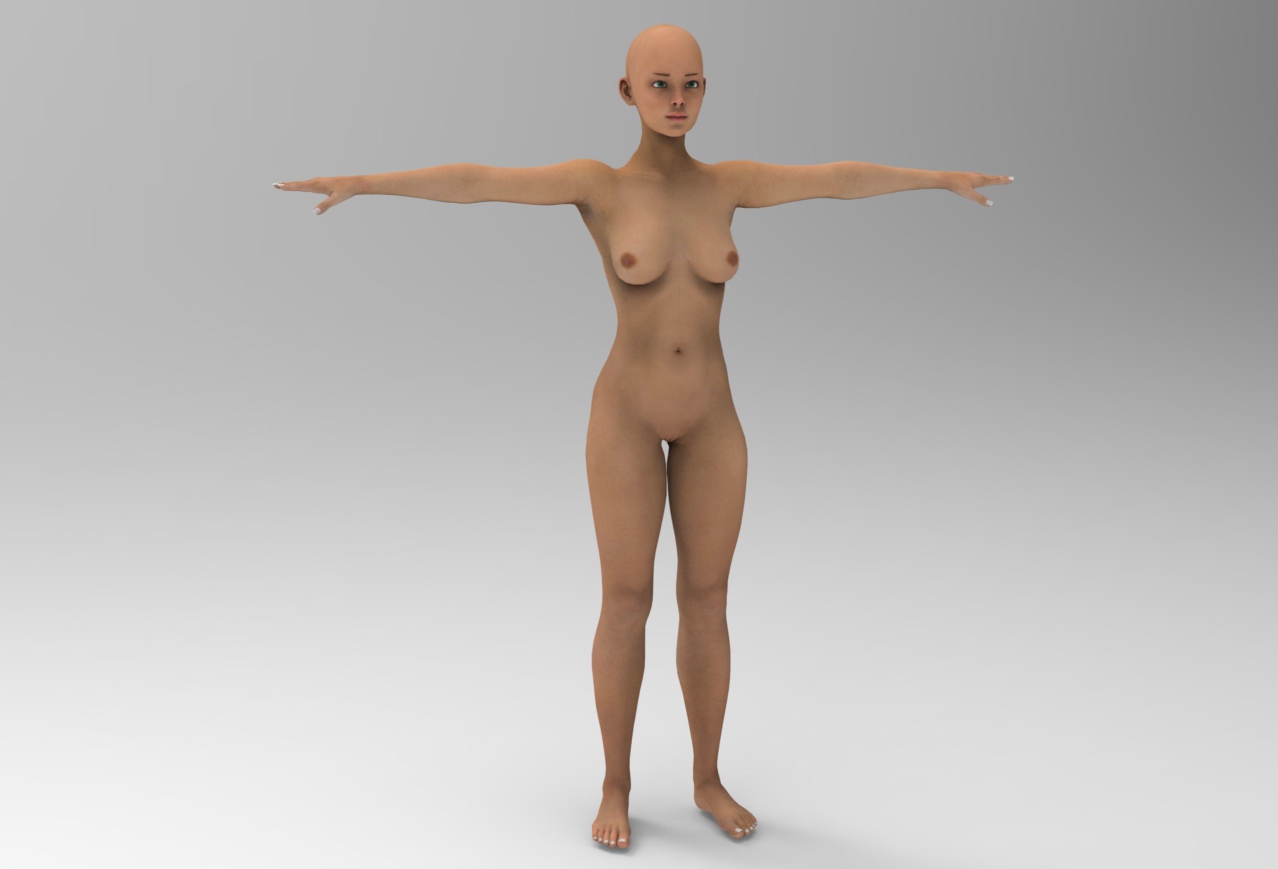 The Spear Guardian  Low-poly 3D model_9