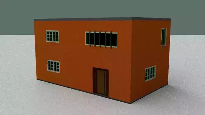 Simple Orange Building