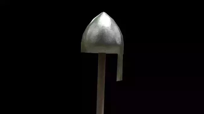 Medieval Nomad helmet Low-poly 3D model