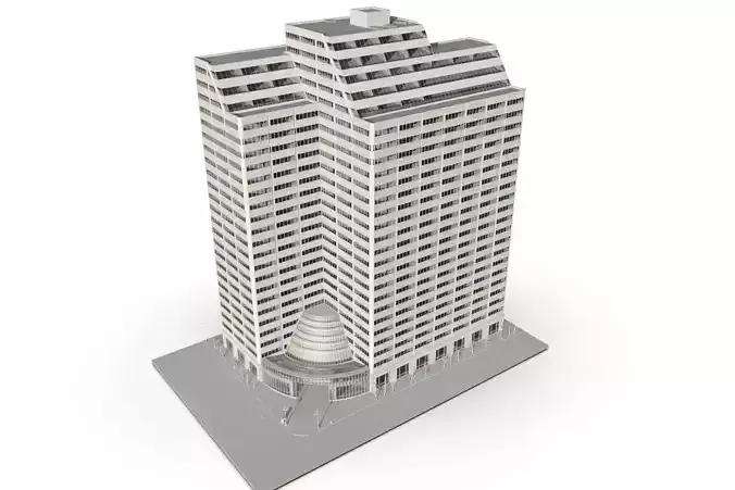 house  Chicago lowpoly