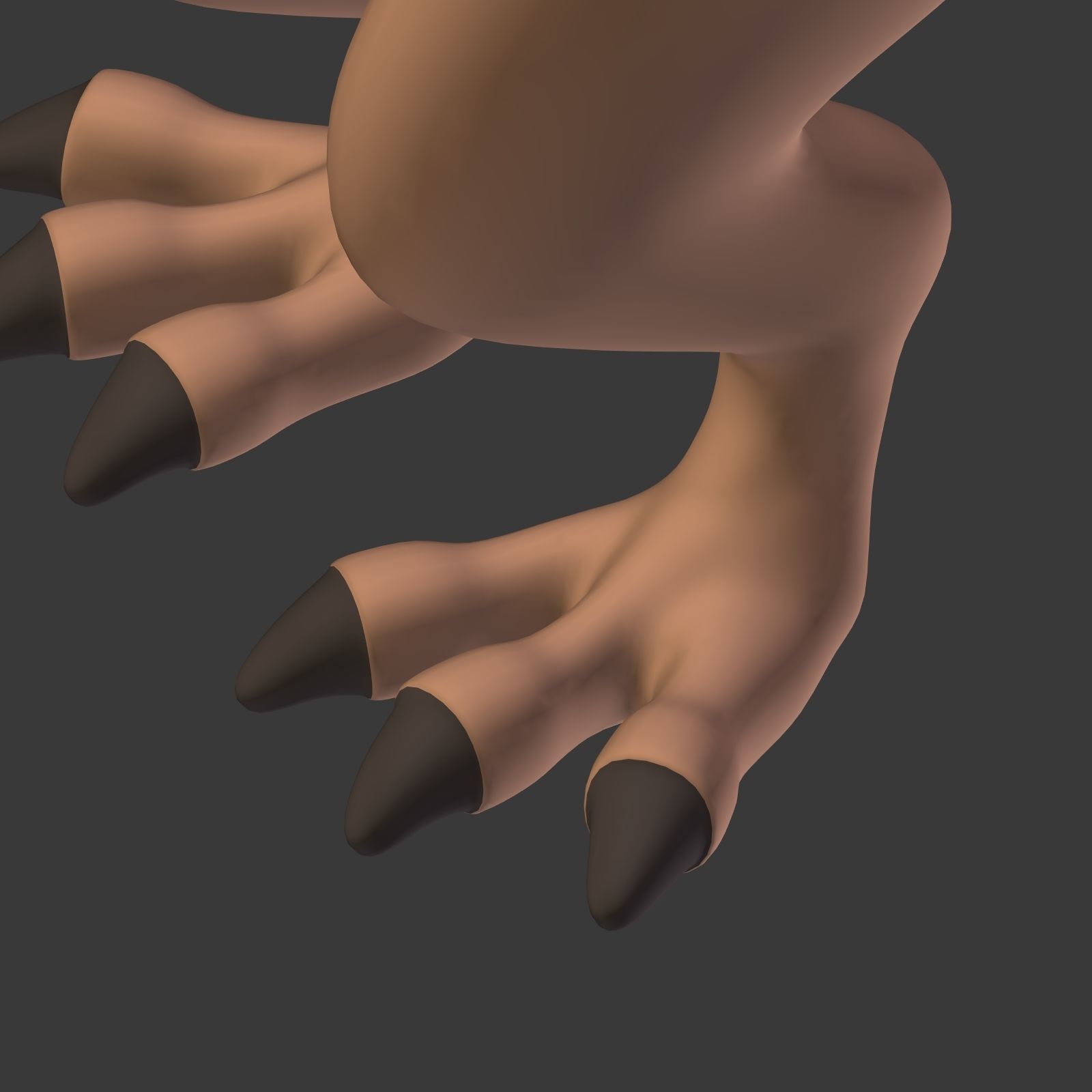 Cartoon Dinosaur - TRex Low-poly 3D model_29