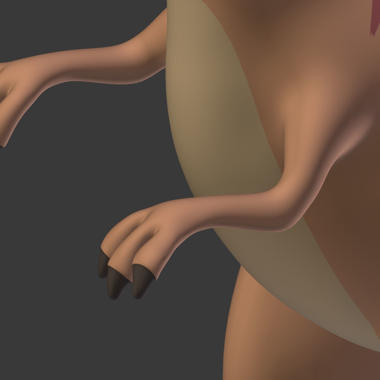 Cartoon Dinosaur - TRex Low-poly 3D model_27