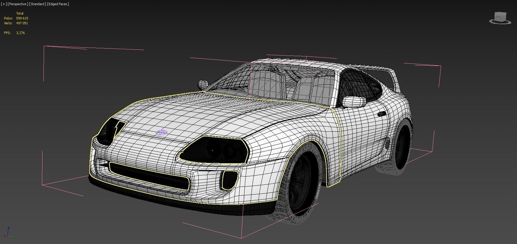 Toyota Supra  3D model_4