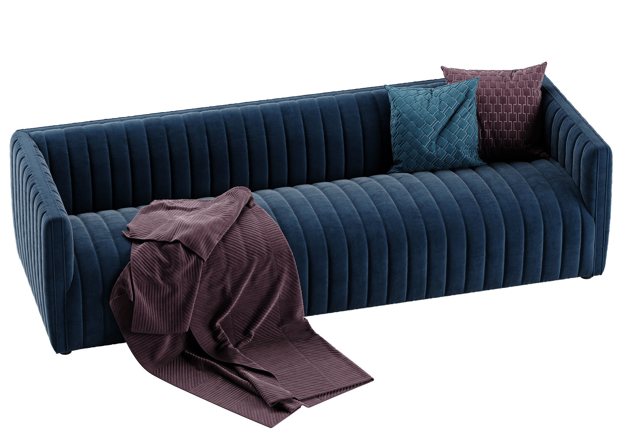 Crate and Barrel Cosima sofa 3D model_1