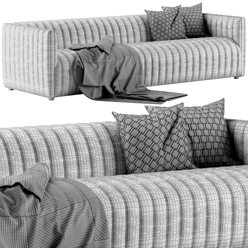 Crate and Barrel Cosima sofa 3D model_5