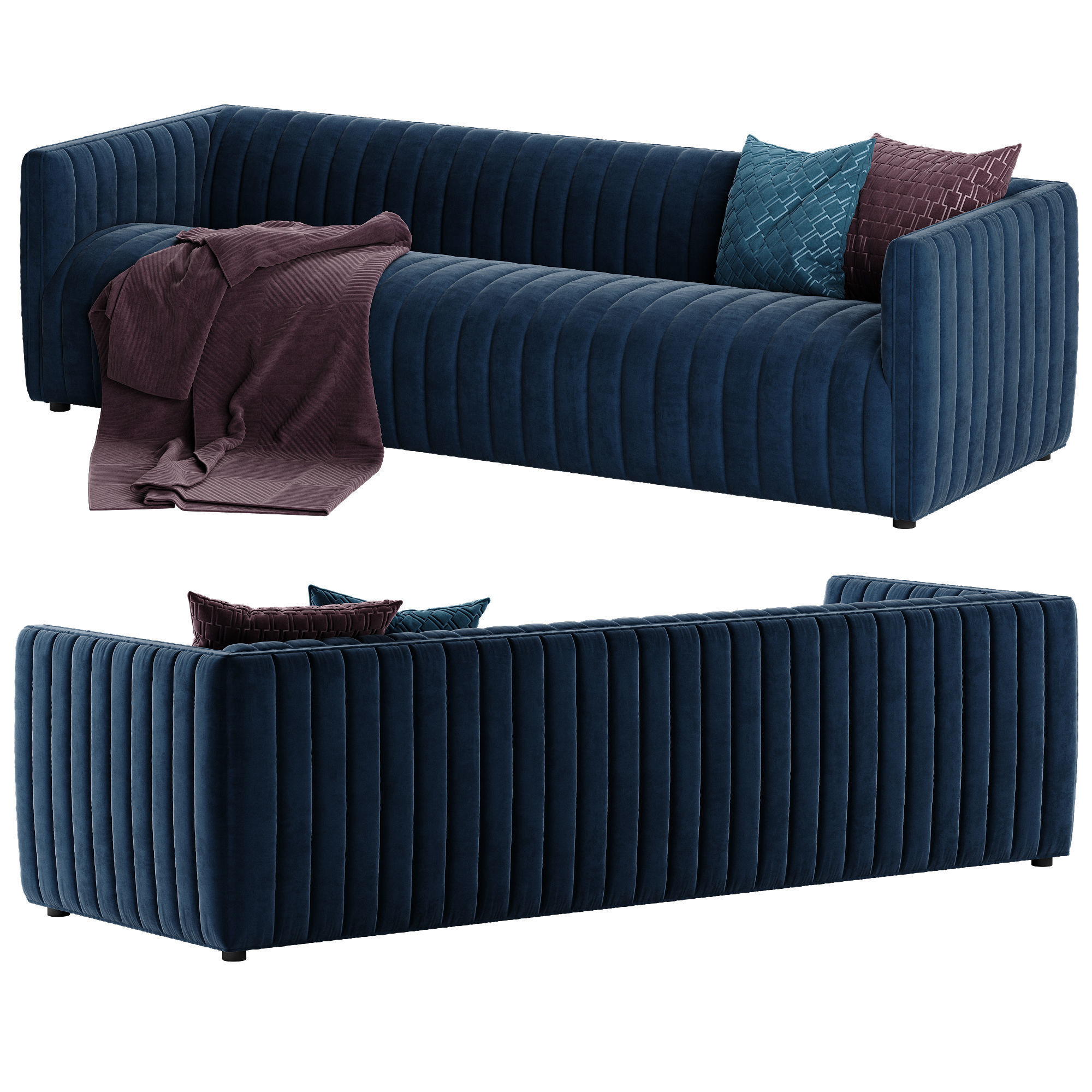 Crate and Barrel Cosima sofa 3D model_4