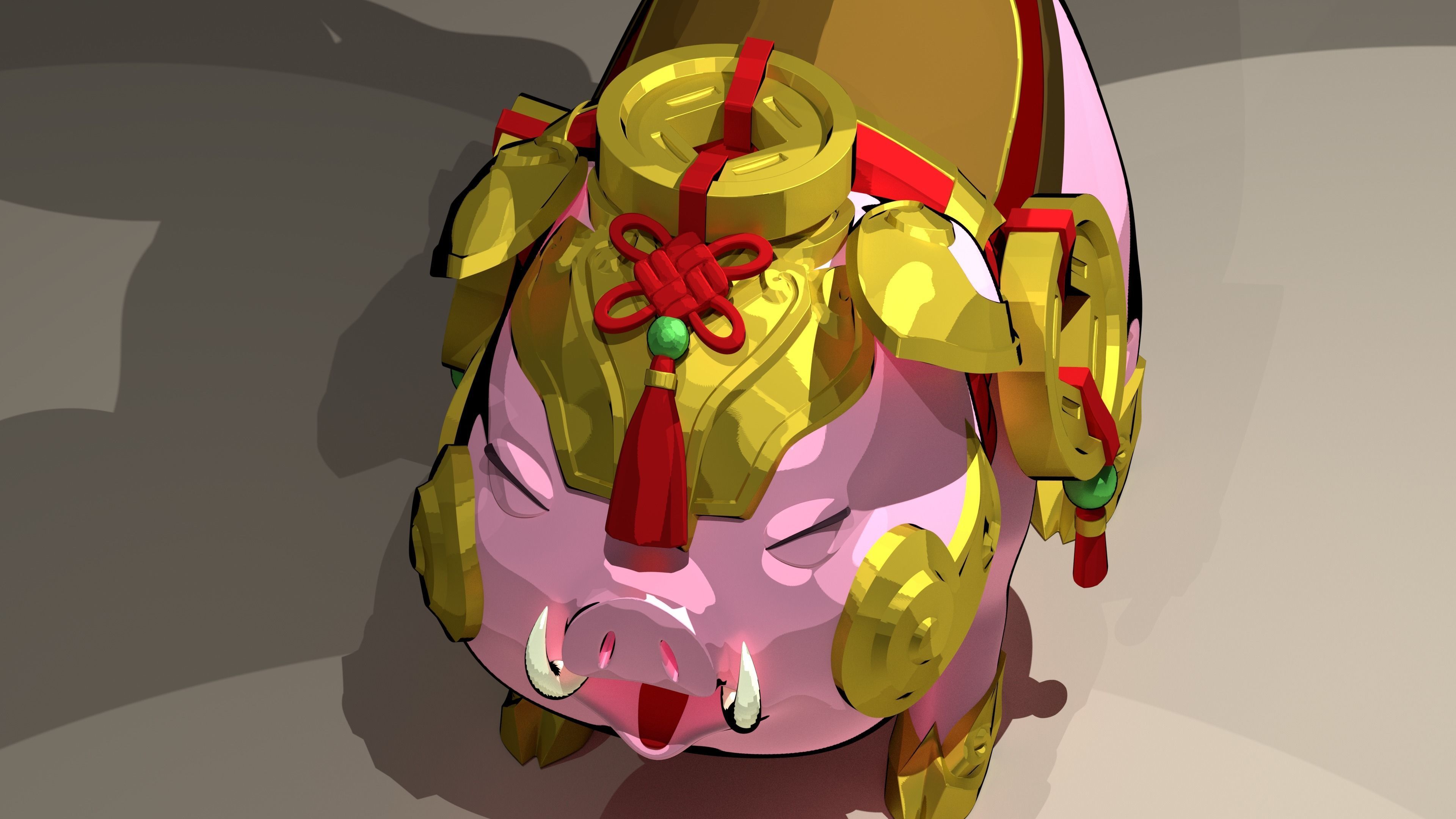 Sejuani Firecracker Bristle only 3D model_6