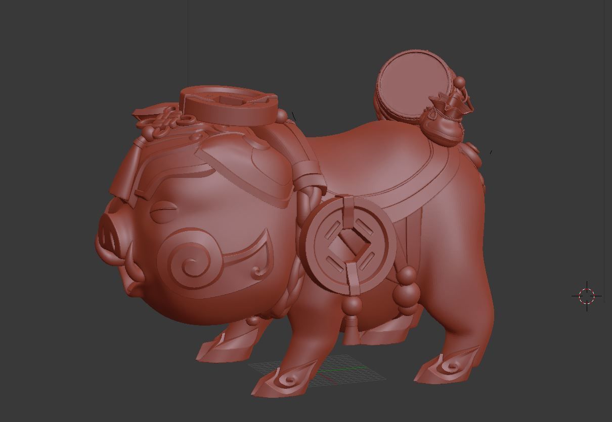 Sejuani Firecracker Bristle only 3D model_9