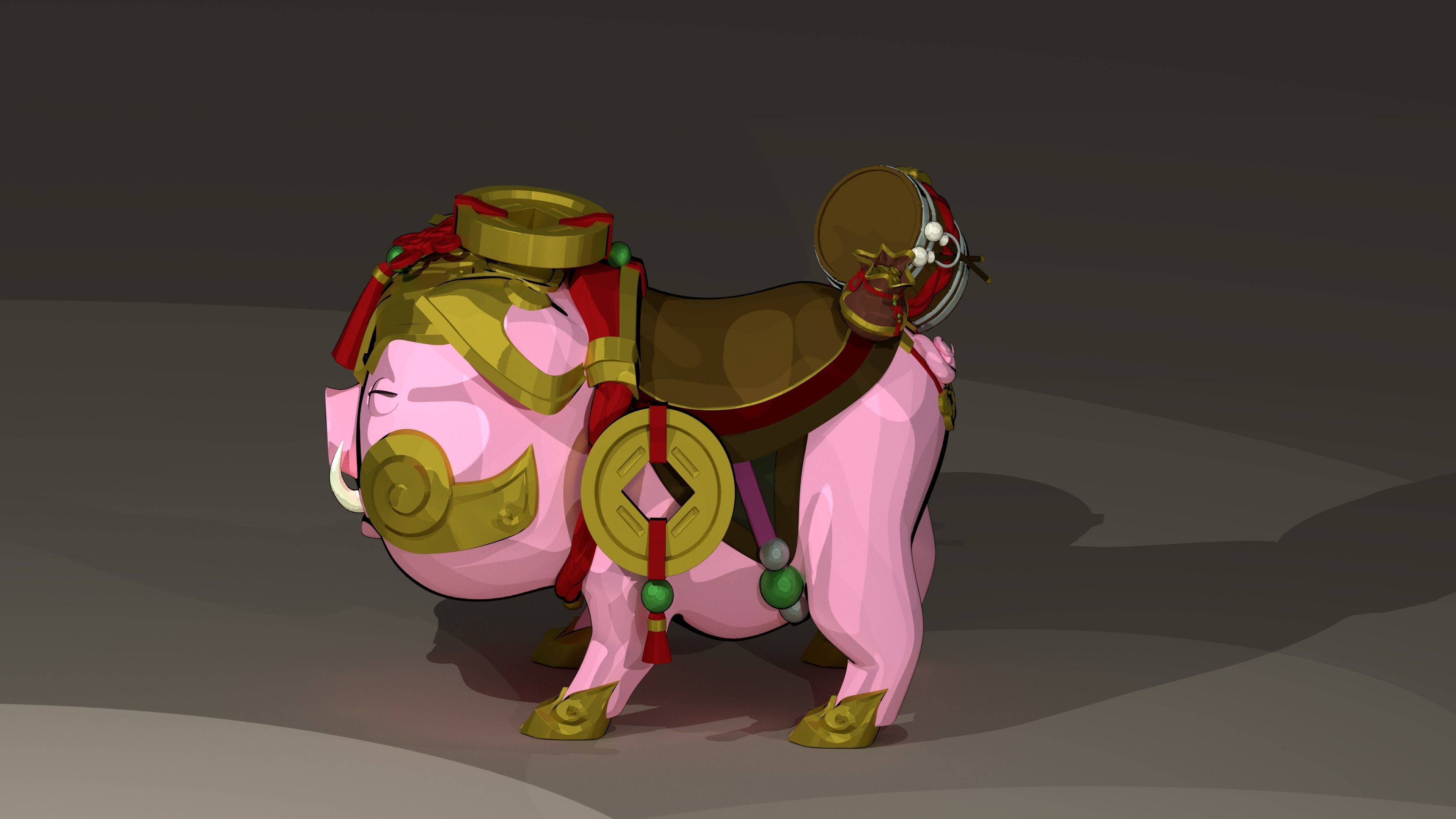 Sejuani Firecracker Bristle only 3D model_1