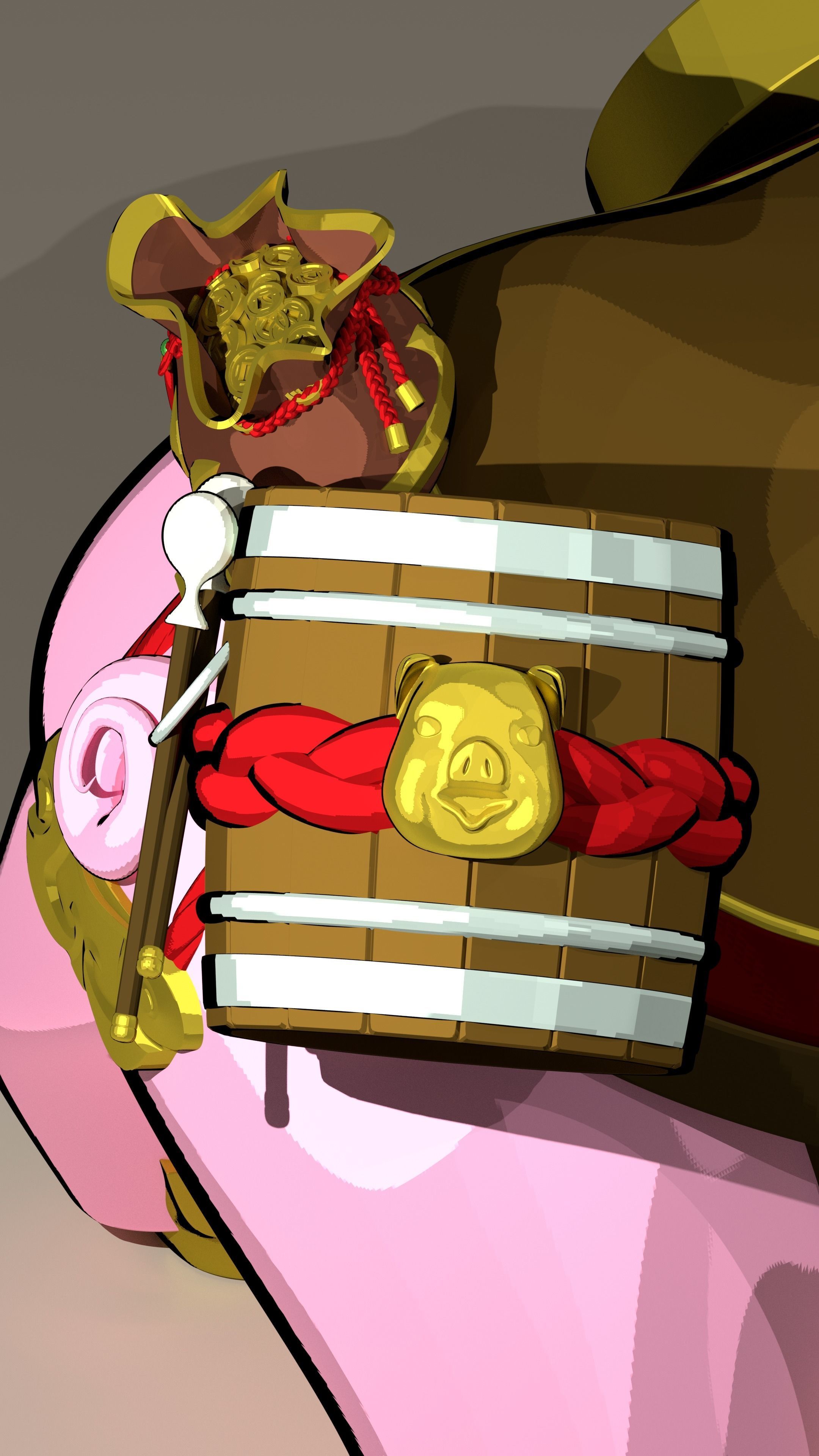 Sejuani Firecracker Bristle only 3D model_8