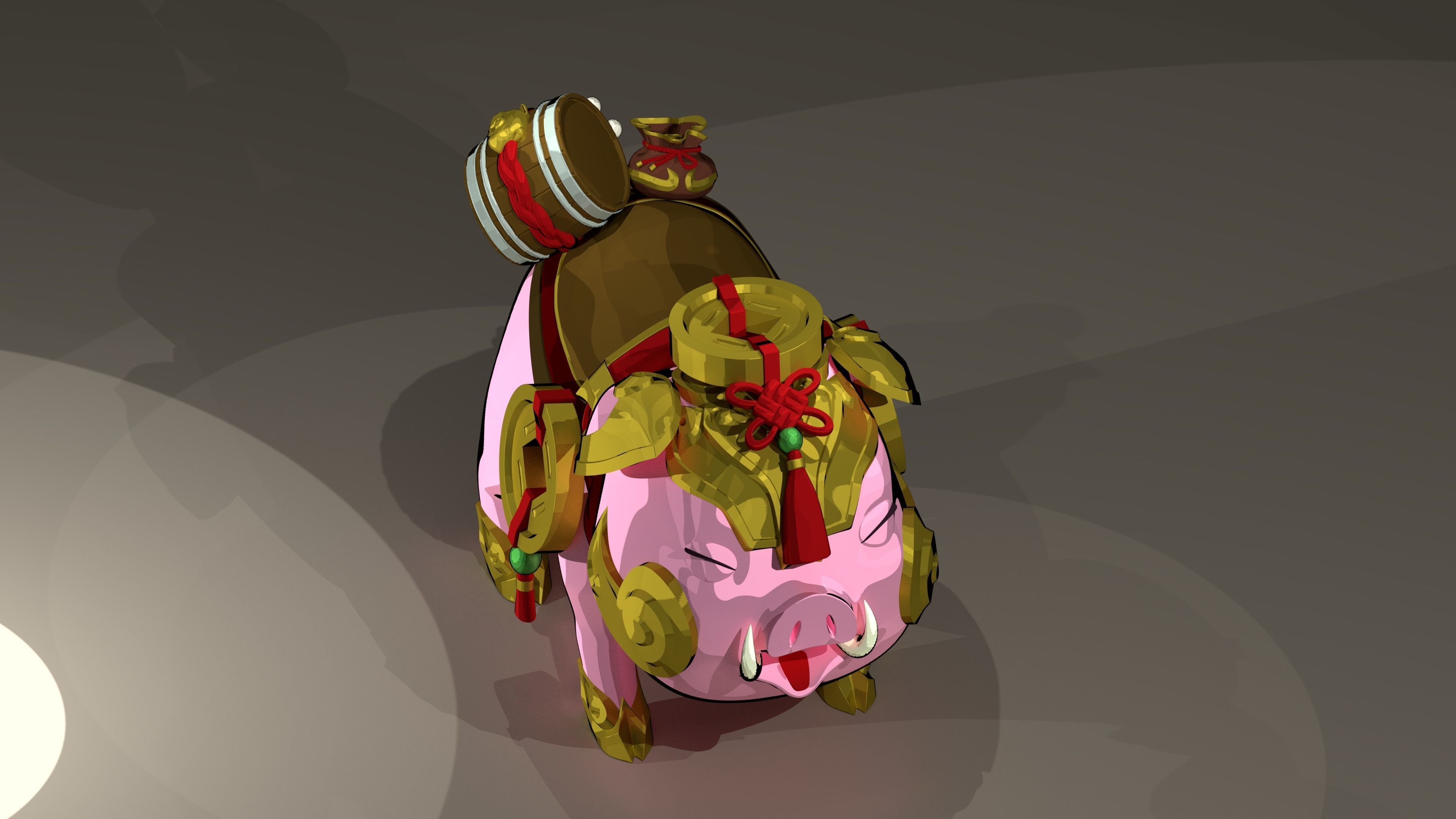 Sejuani Firecracker Bristle only 3D model_2