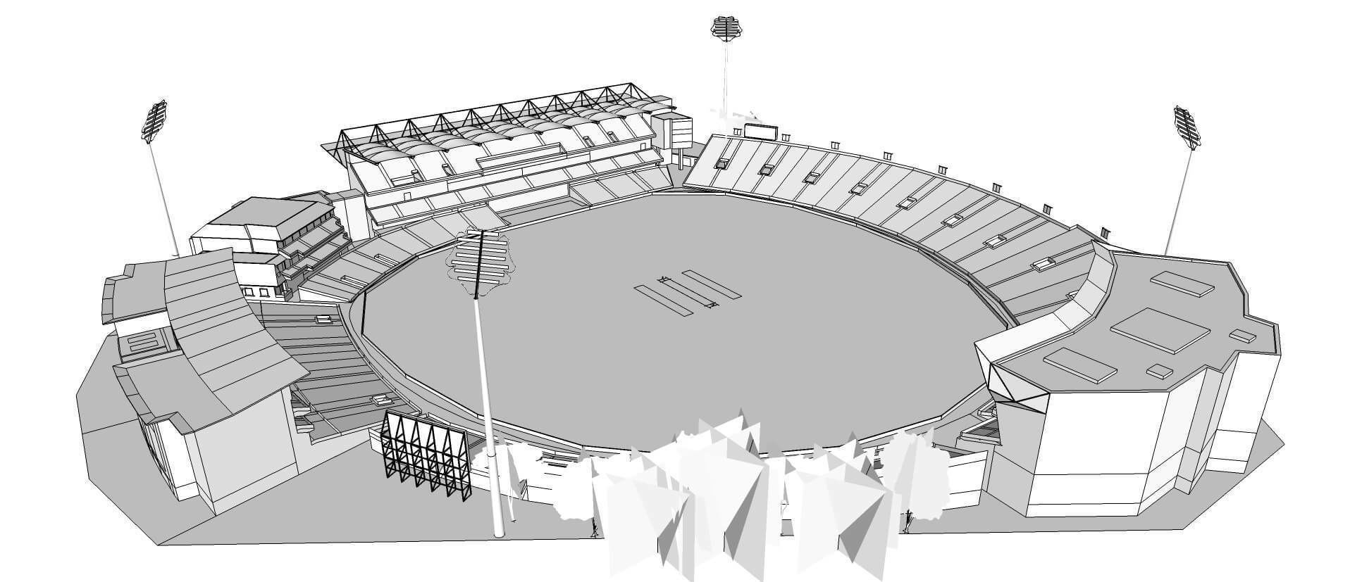 Headingley Cricket Ground - Leeds Updated 2024 3D model_8