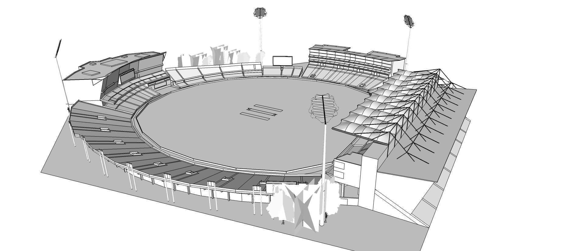 Headingley Cricket Ground - Leeds Updated 2024 3D model_7