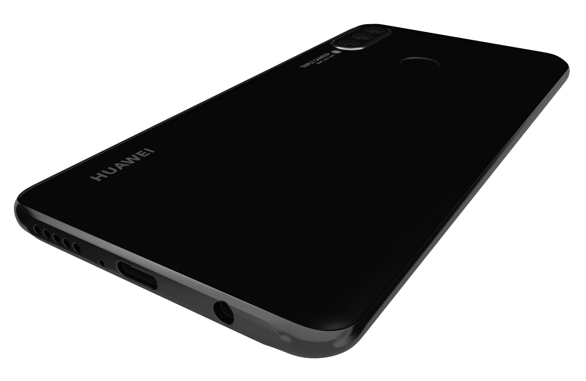 Huawei P30 Lite Midnight Black 3D model_9