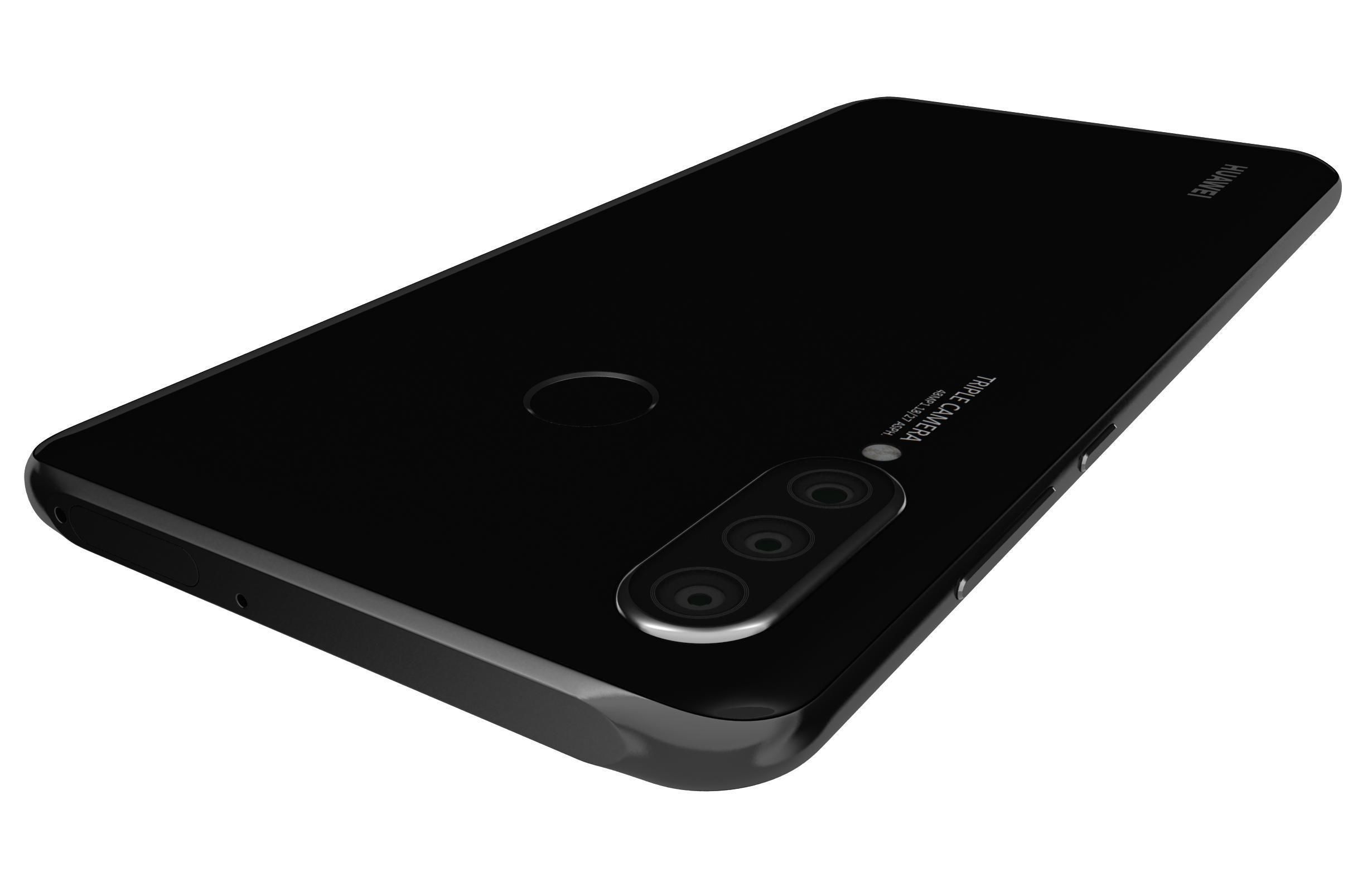 Huawei P30 Lite Midnight Black 3D model_10