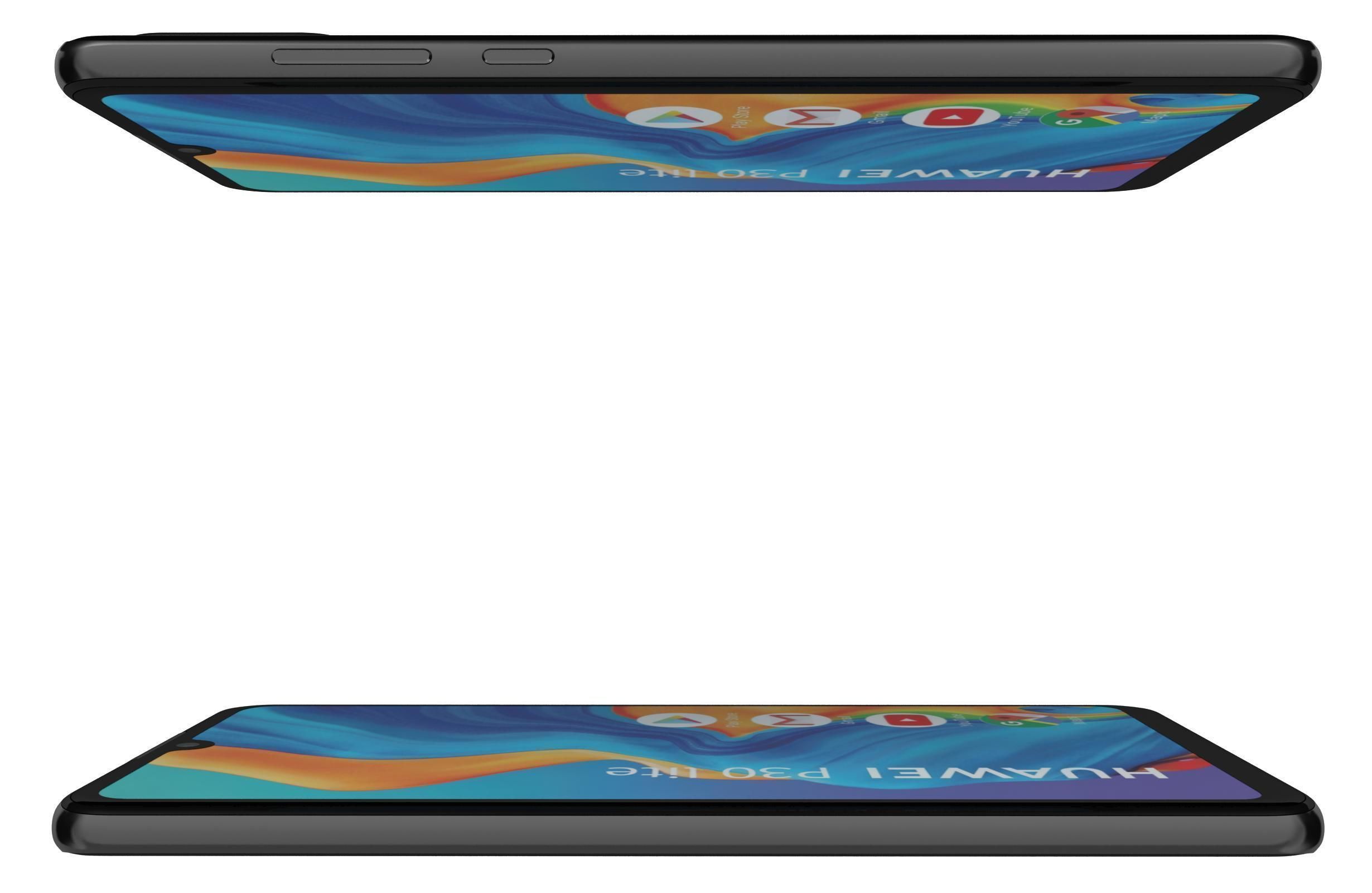 Huawei P30 Lite Midnight Black 3D model_12