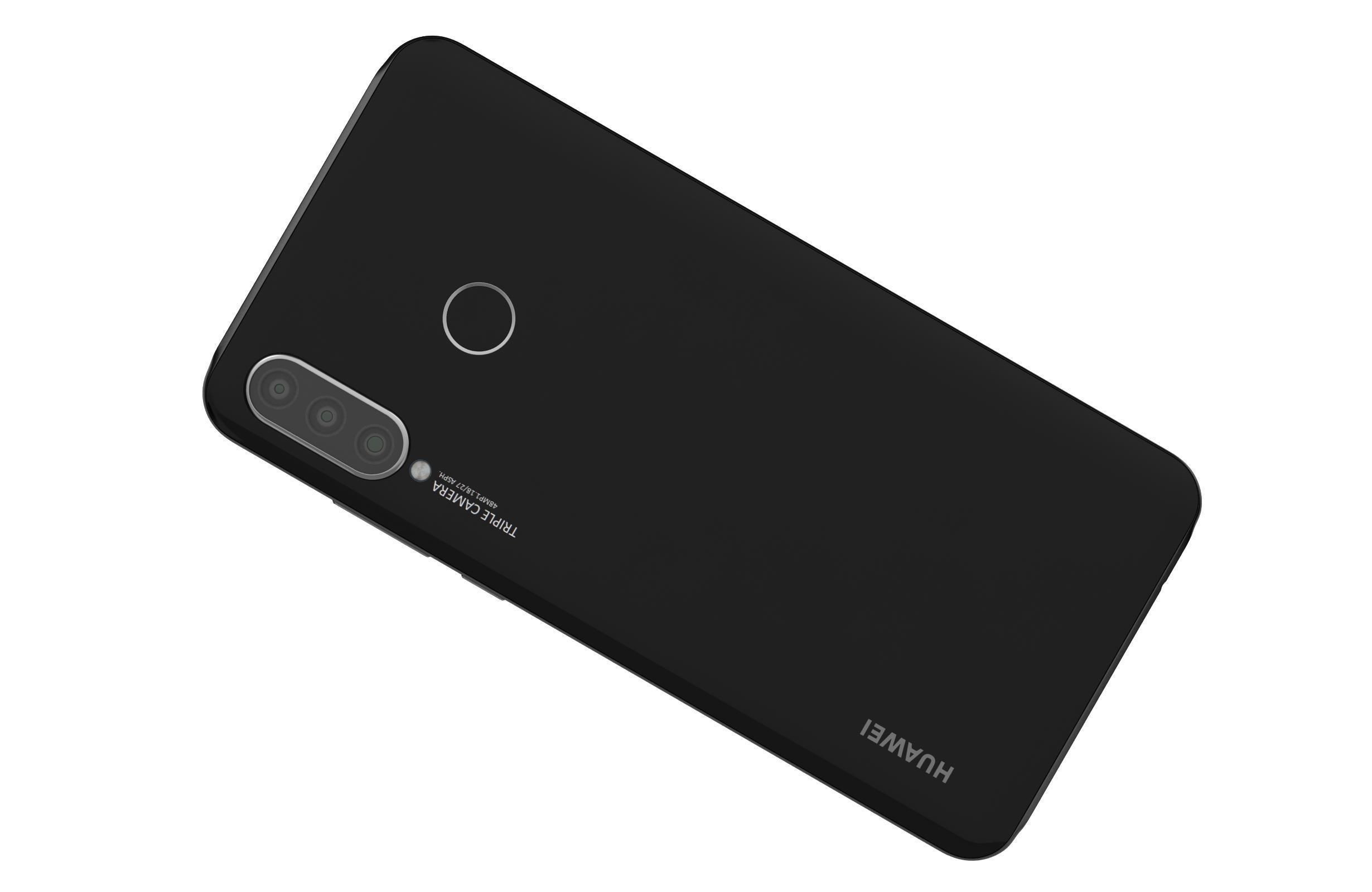 Huawei P30 Lite Midnight Black 3D model_11