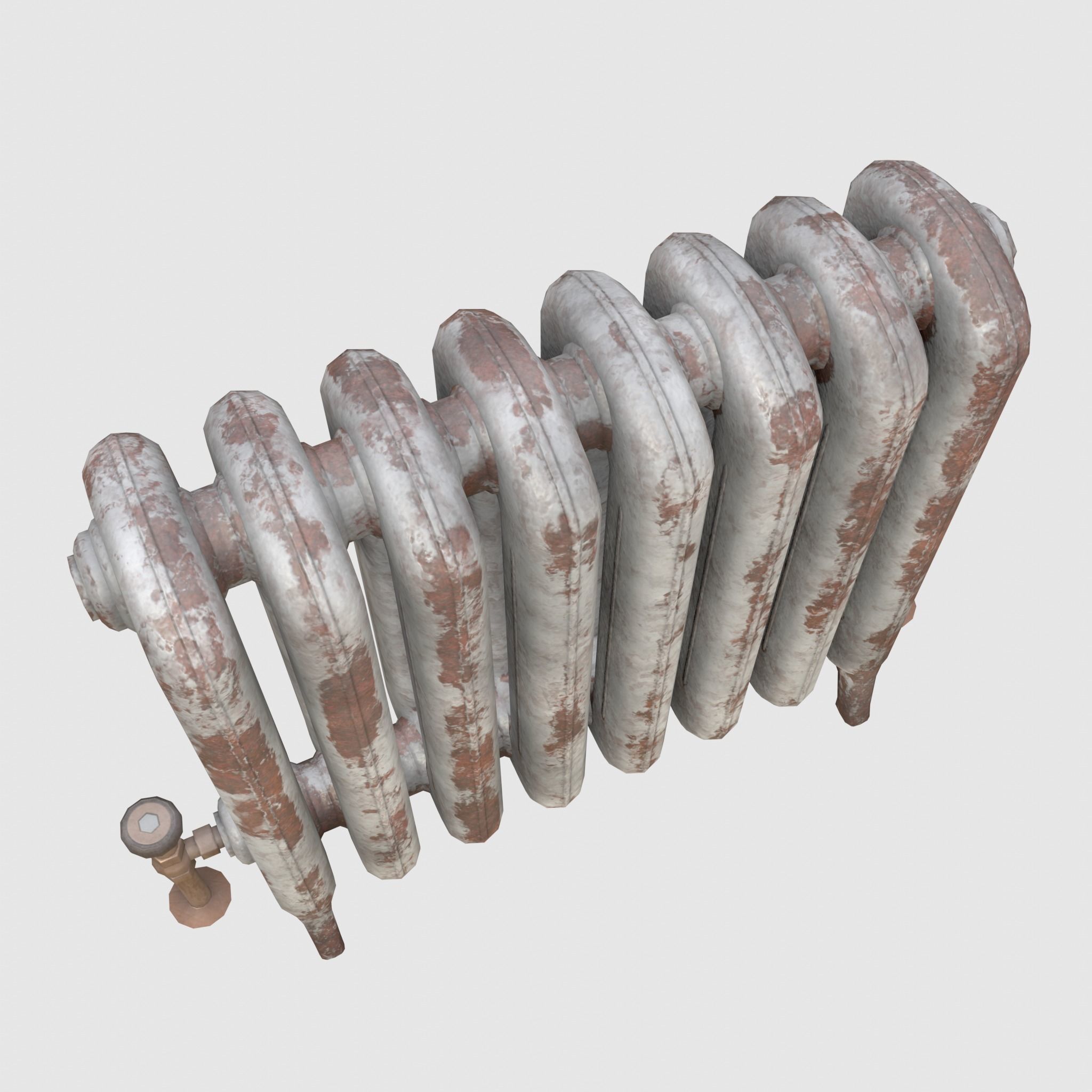 Game-ready radiator- 3 different materials 3D Model Collection_31