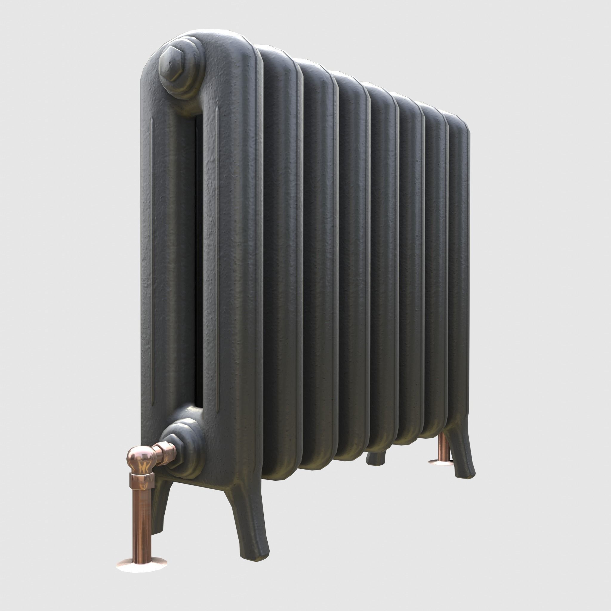 Game-ready radiator- 3 different materials 3D Model Collection_12