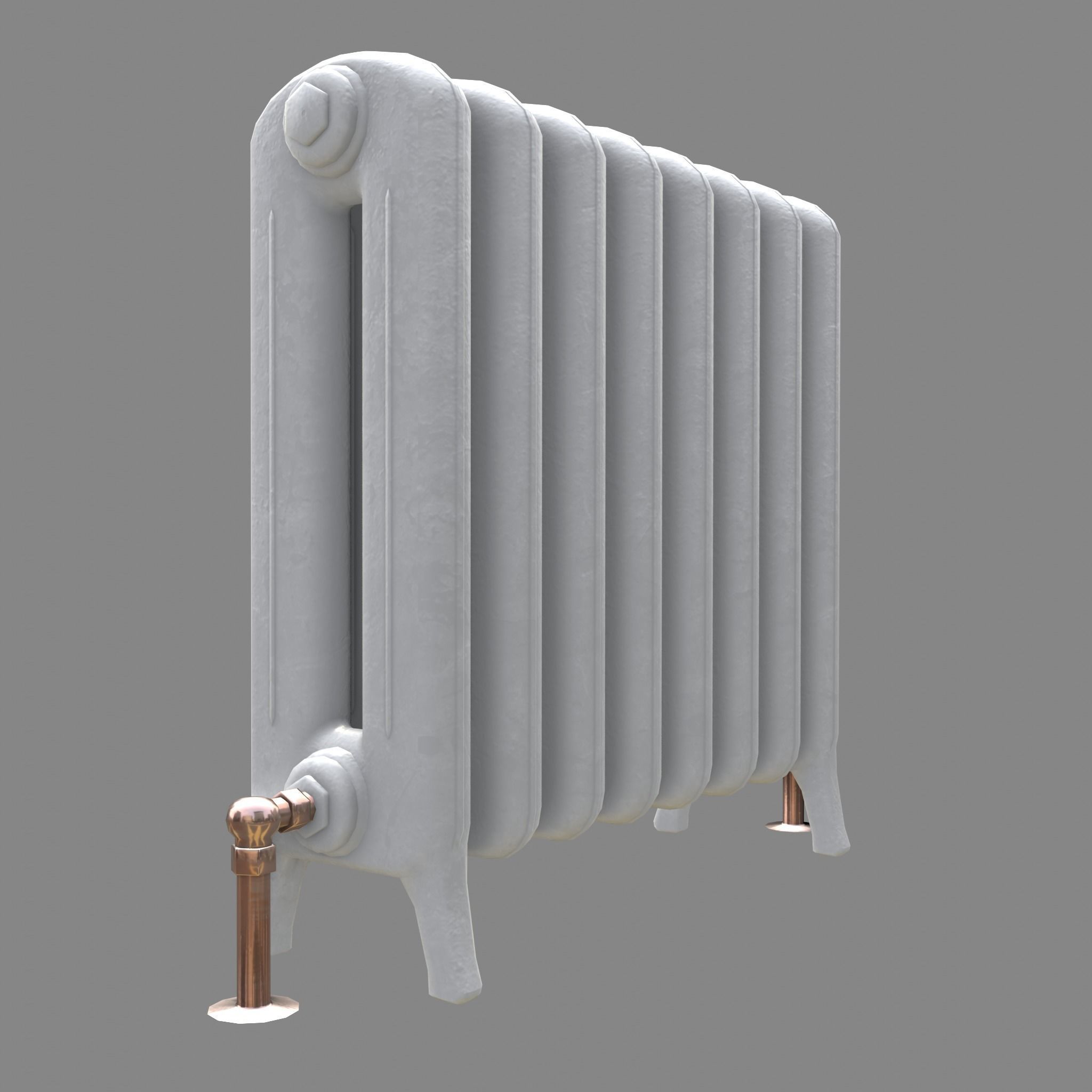 Game-ready radiator- 3 different materials 3D Model Collection_21