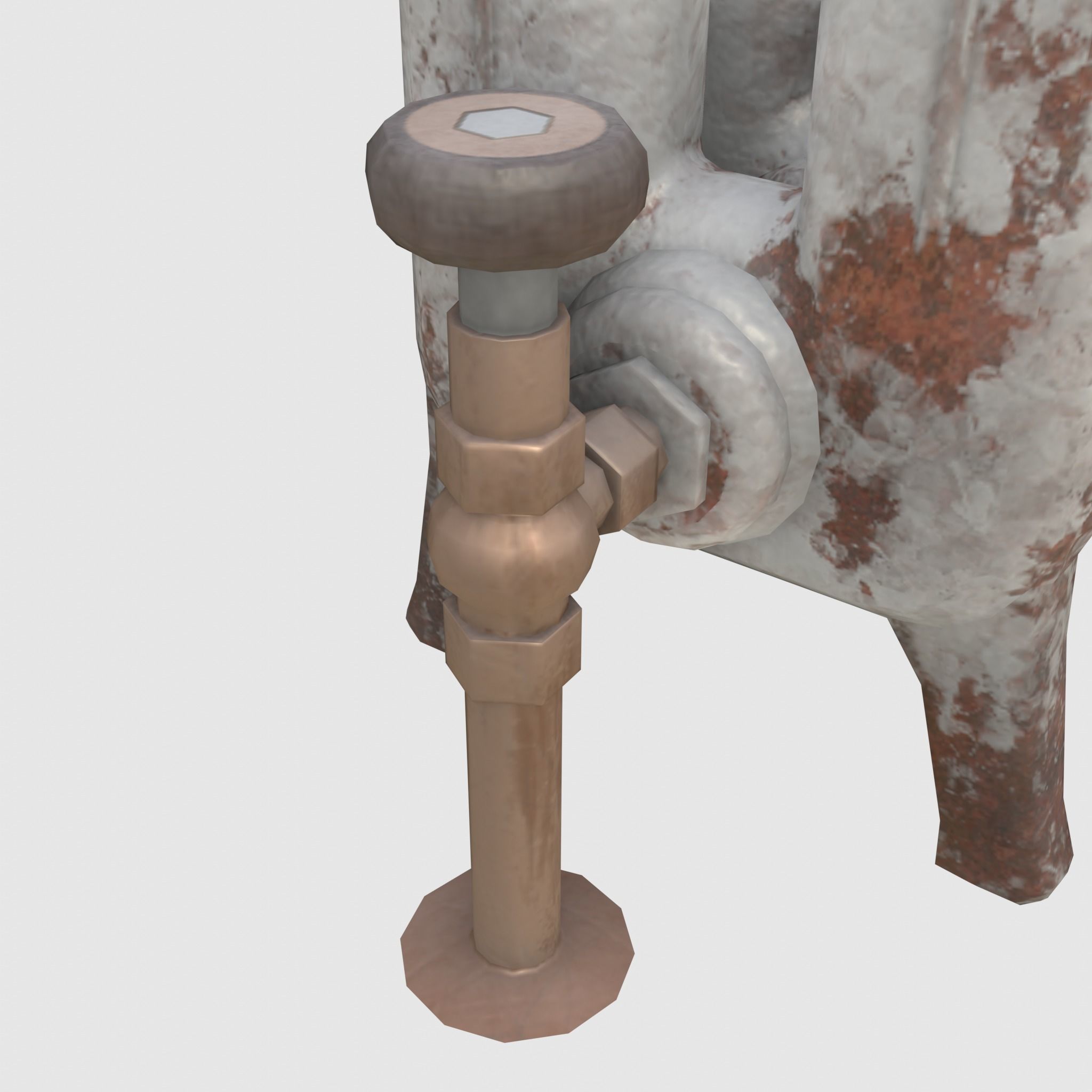 Game-ready radiator- 3 different materials 3D Model Collection_32