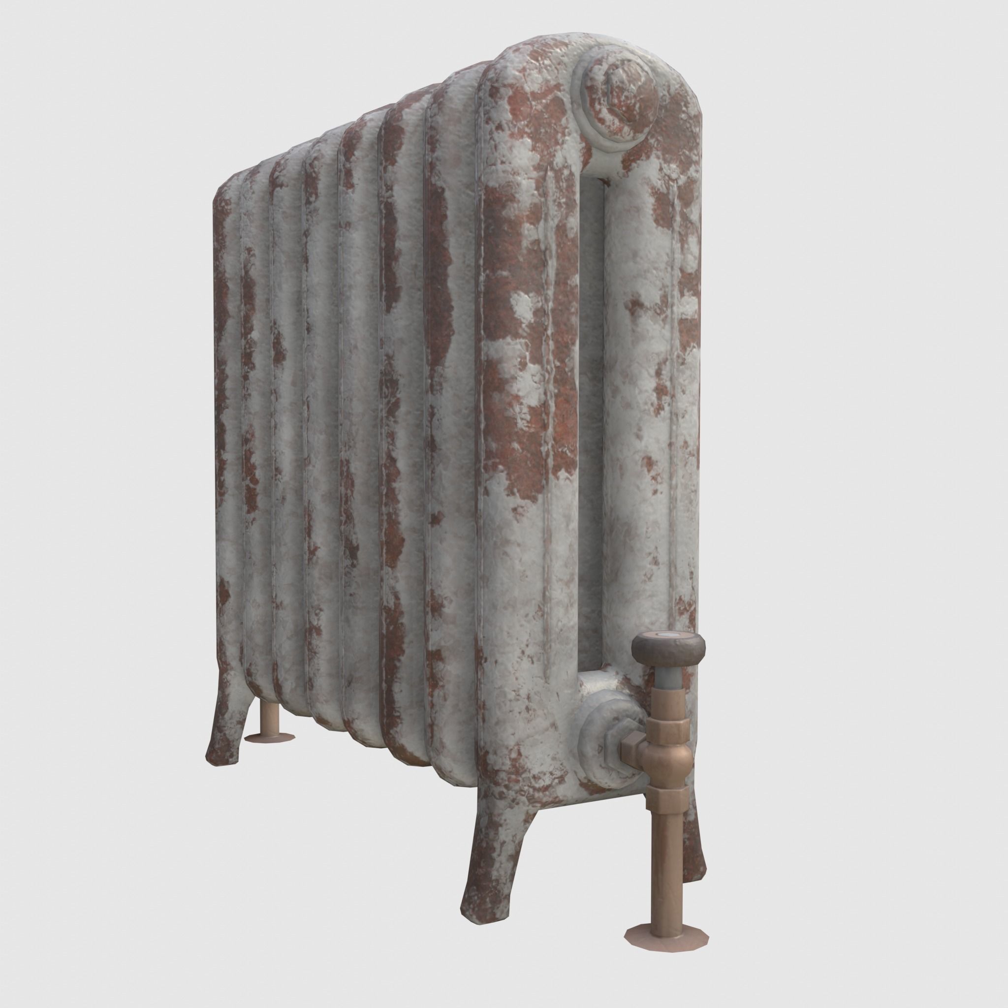 Game-ready radiator- 3 different materials 3D Model Collection_26