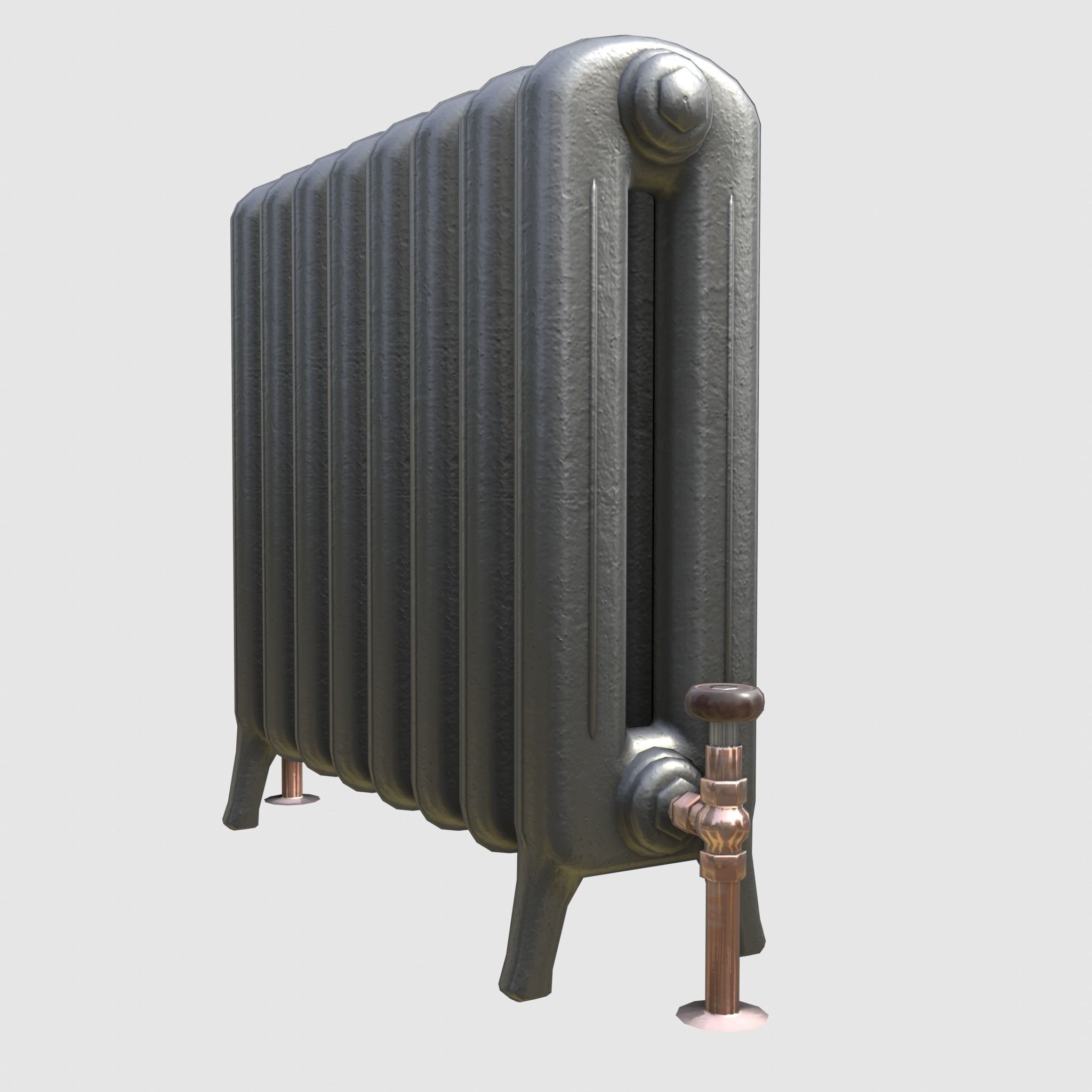 Game-ready radiator- 3 different materials 3D Model Collection_8