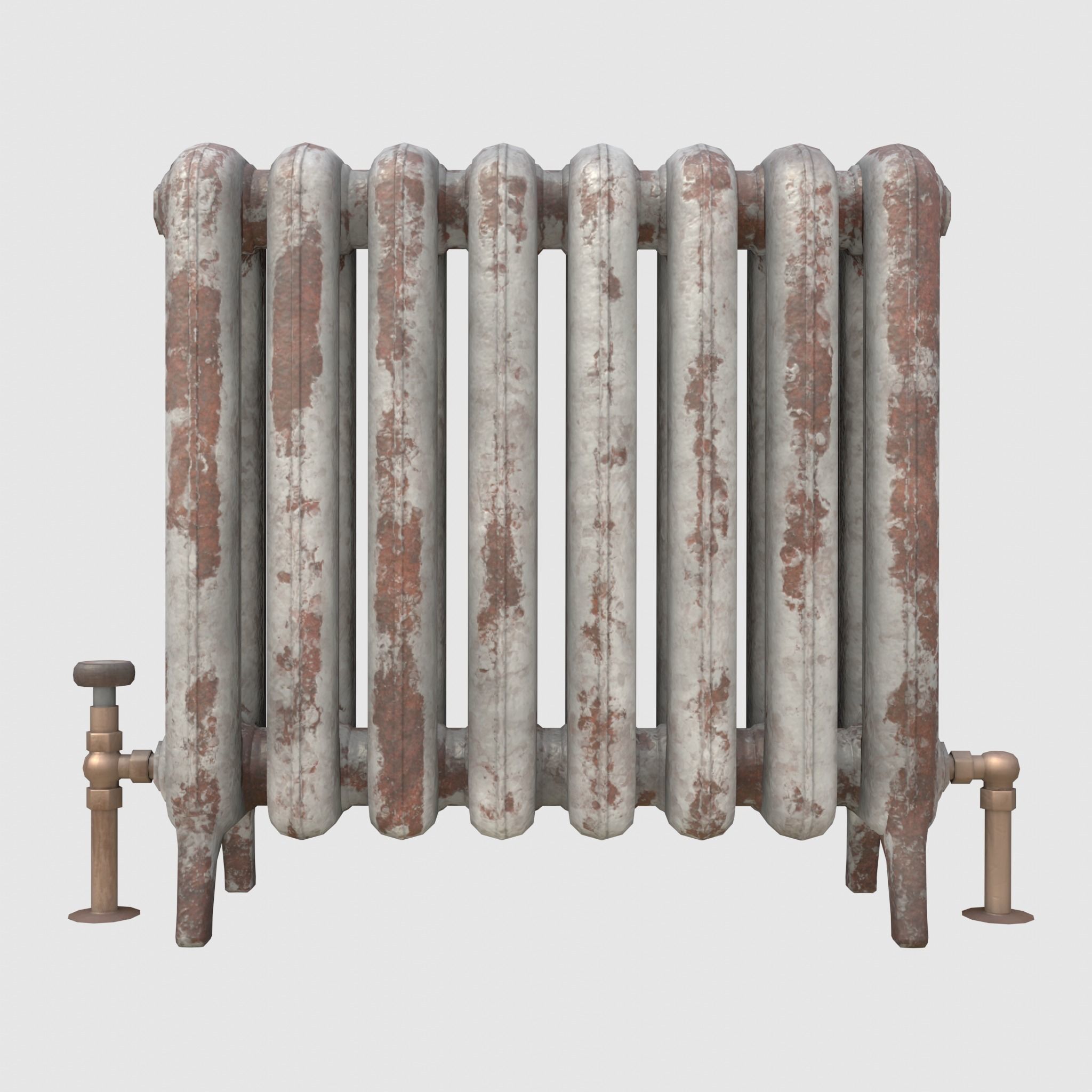Game-ready radiator- 3 different materials 3D Model Collection_28