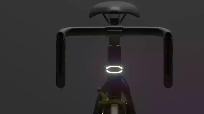 bicycle with light on handlebars