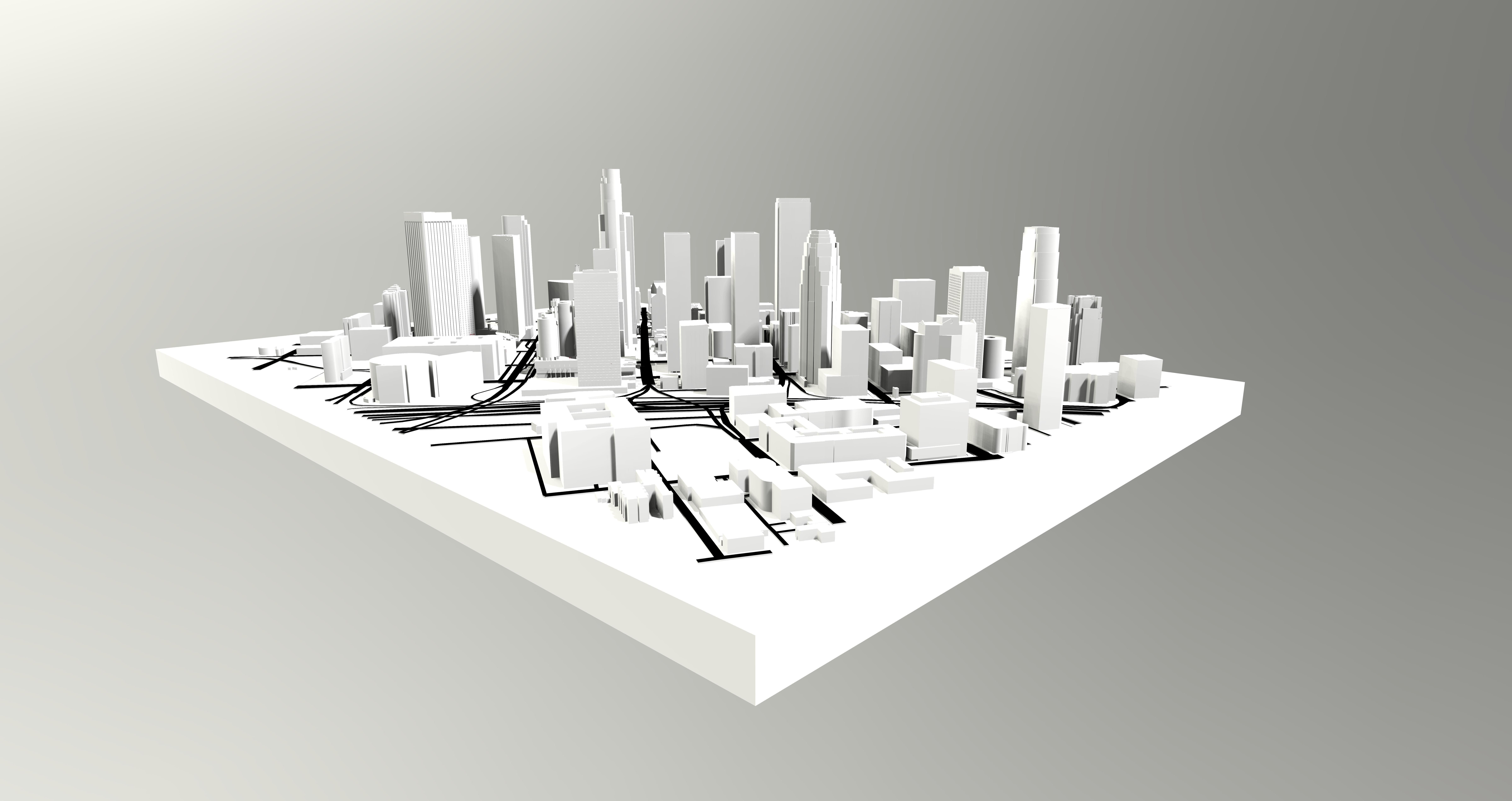 Downtown Los Angeles 3D model_1
