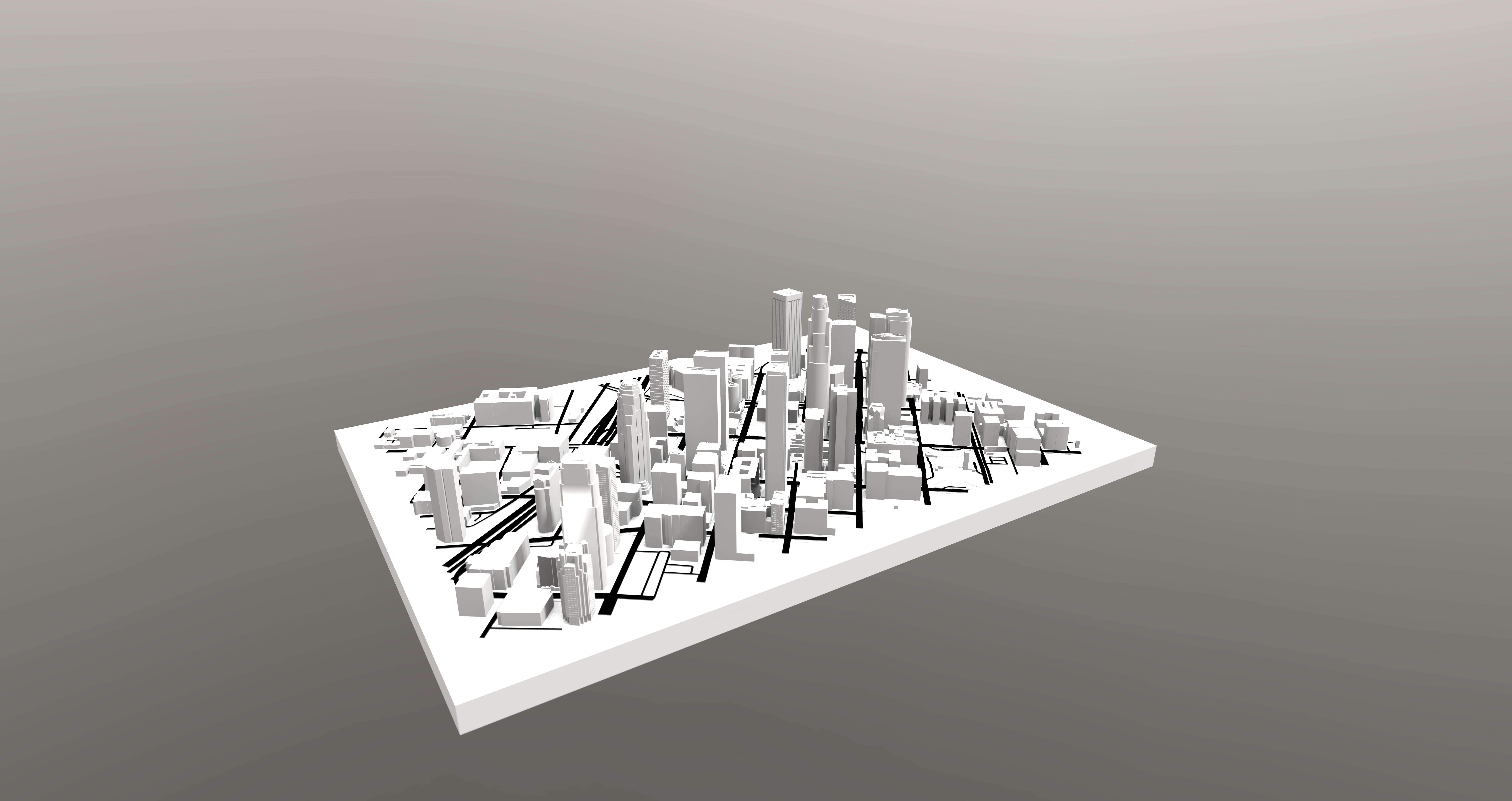 Downtown Los Angeles 3D model_2