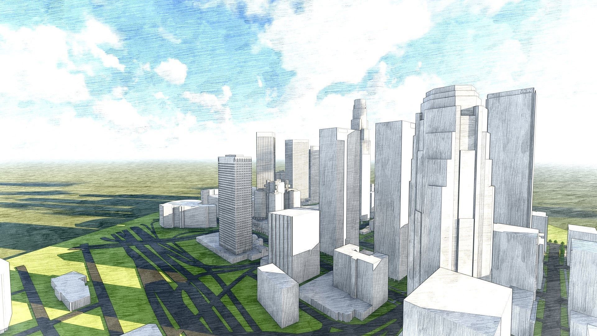 Downtown Los Angeles 3D model_17