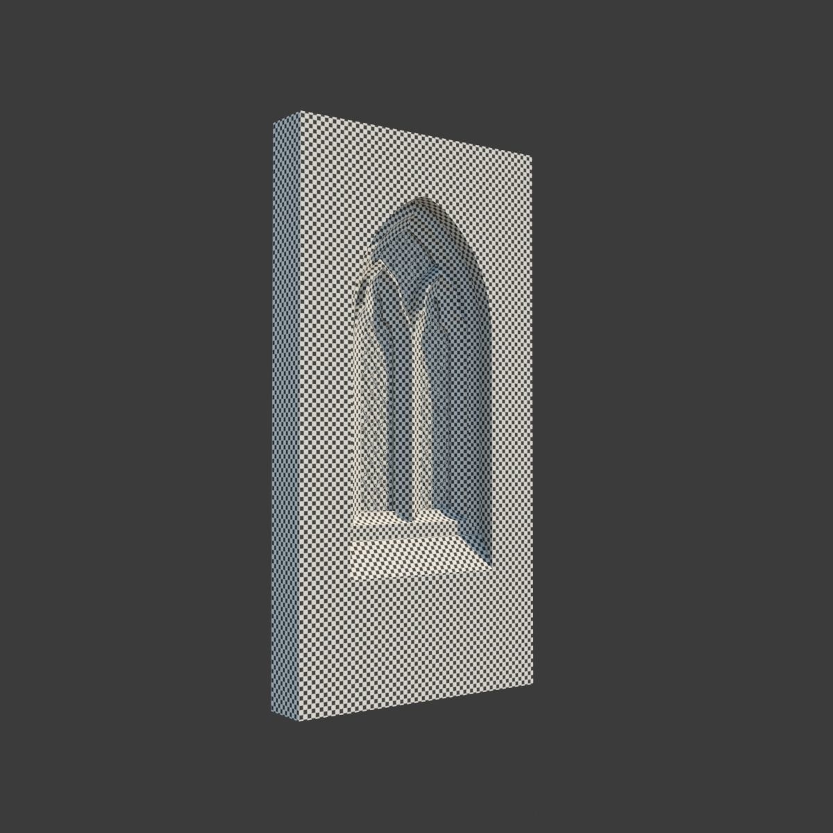 Medieval Gothic Window 06 3D model_6