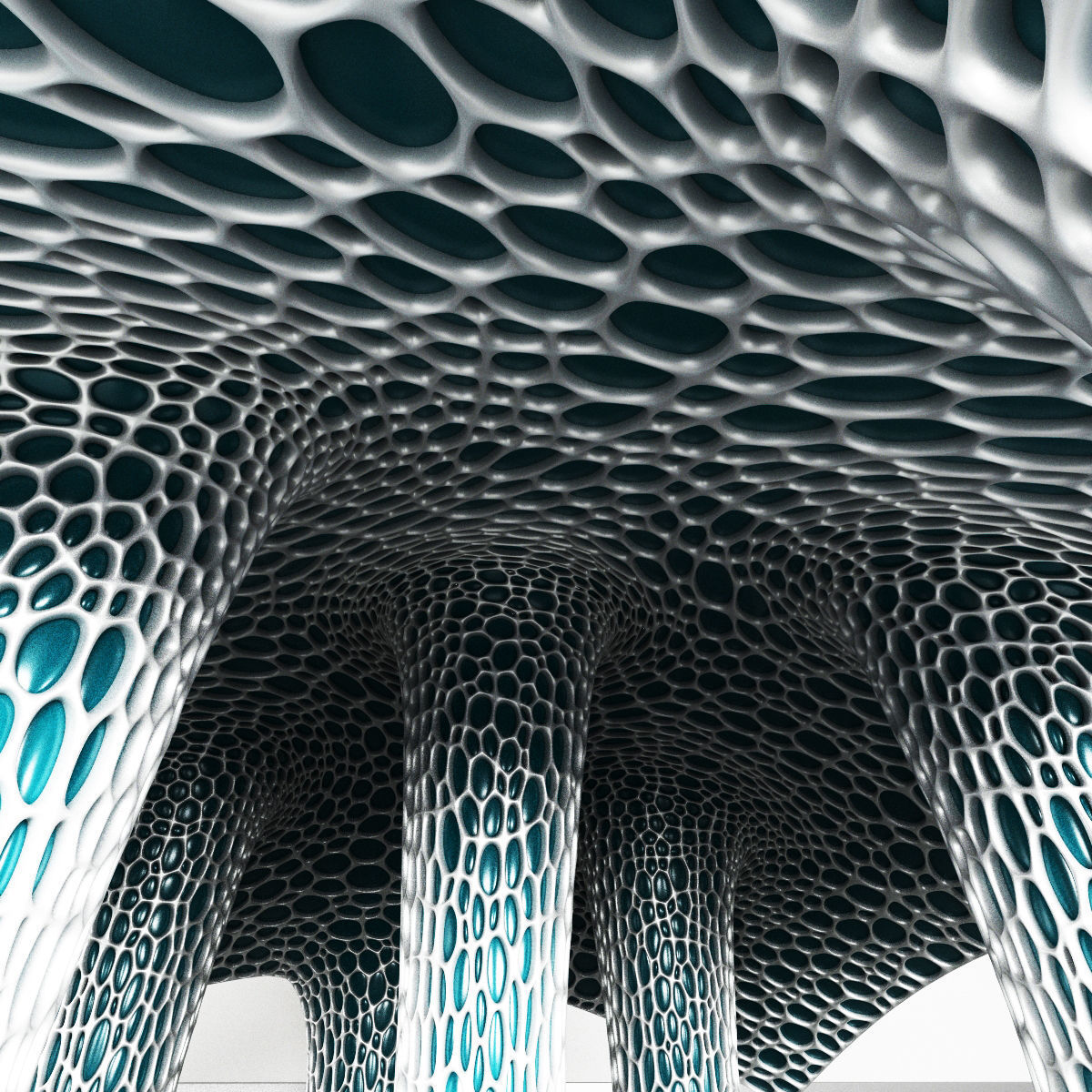 Biomica cell oval cage 3D model_2