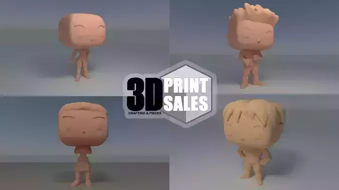 4x3 Promo Pack 2 - Custom Pop 3D Printable Models DIY 3D Model Collection