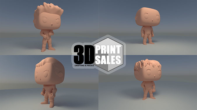 4x3 Promo Pack 5 - Custom Pop 3D Printable Models DIY 3D Model Collection