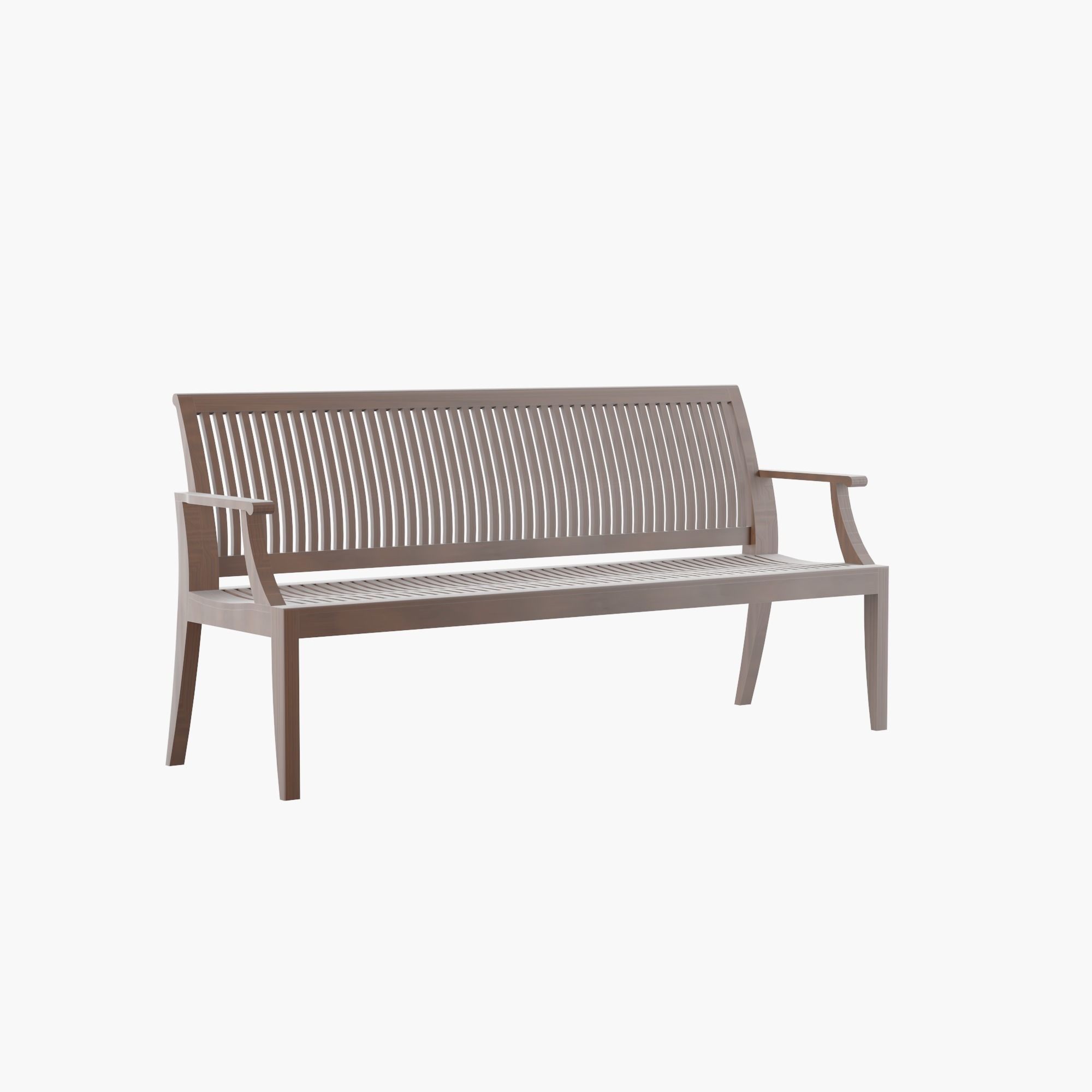 Outdoor Bench 3D model_1