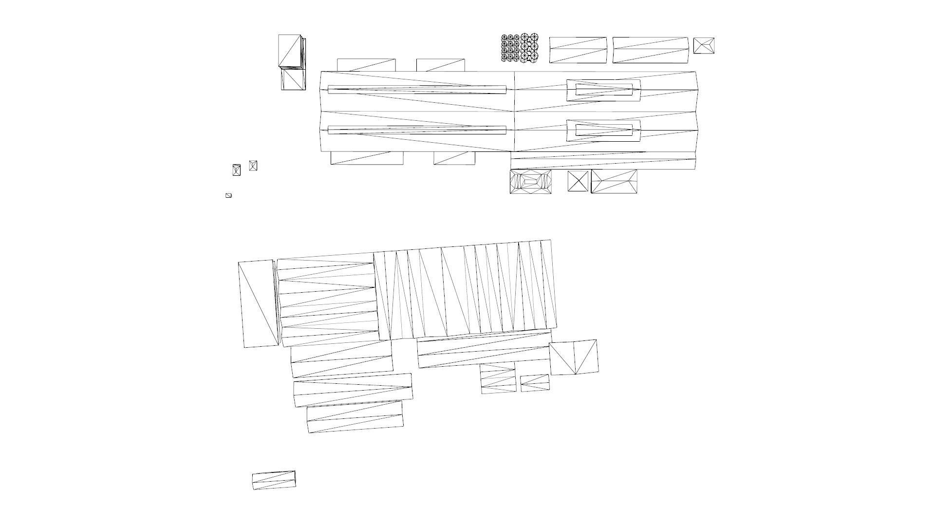 Industry factory building indofood indonesian Low-poly 3D model_6