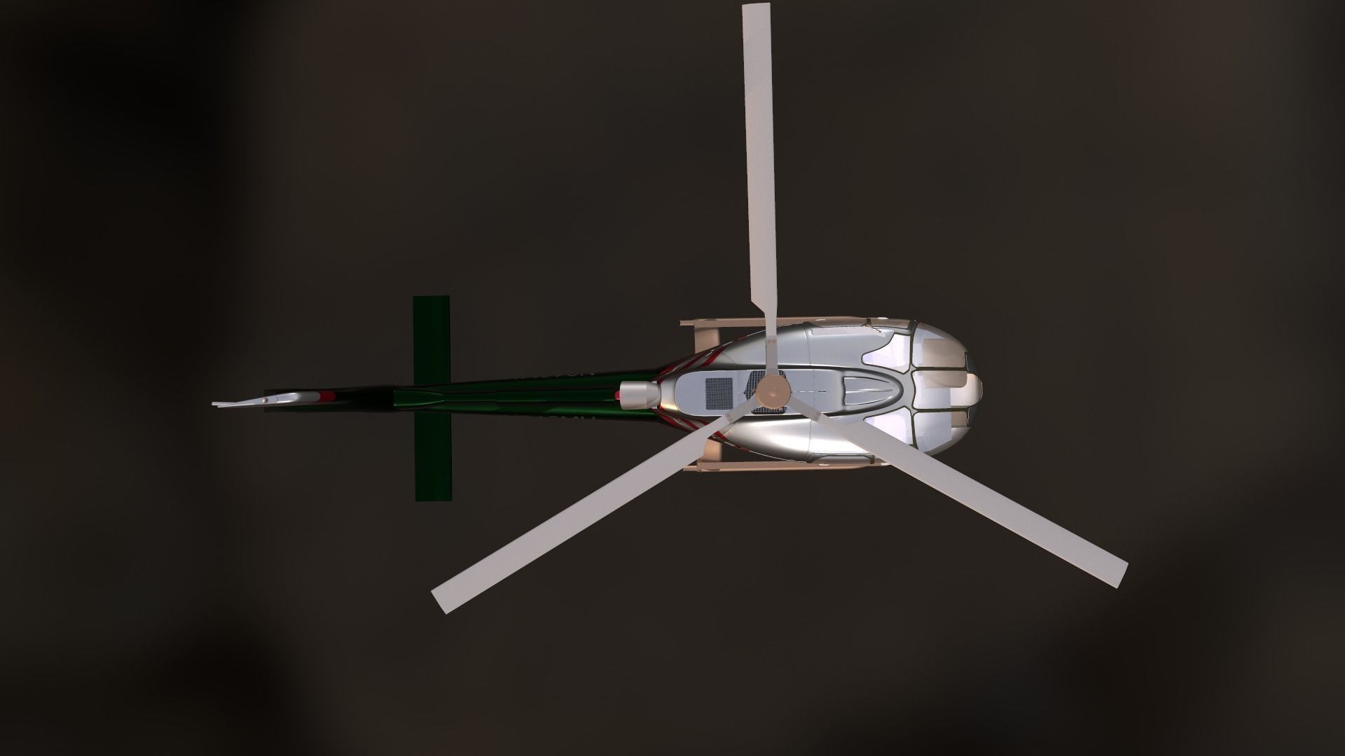 Helicopter - Low-poly 3D model_8