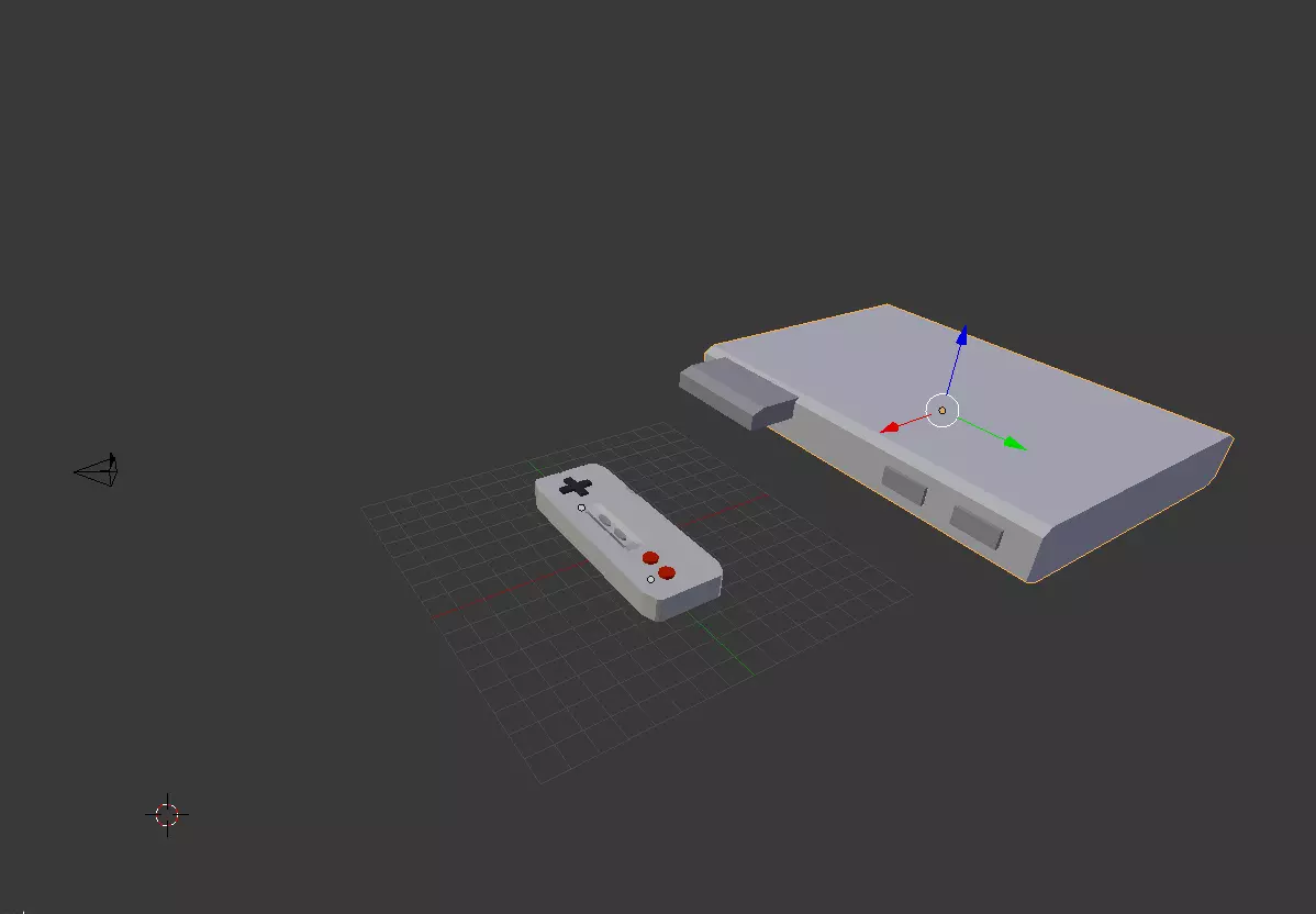 Retro Console 3D model_0