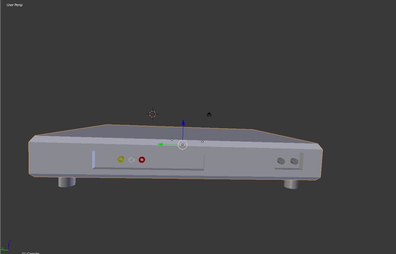 Retro Console 3D model_2